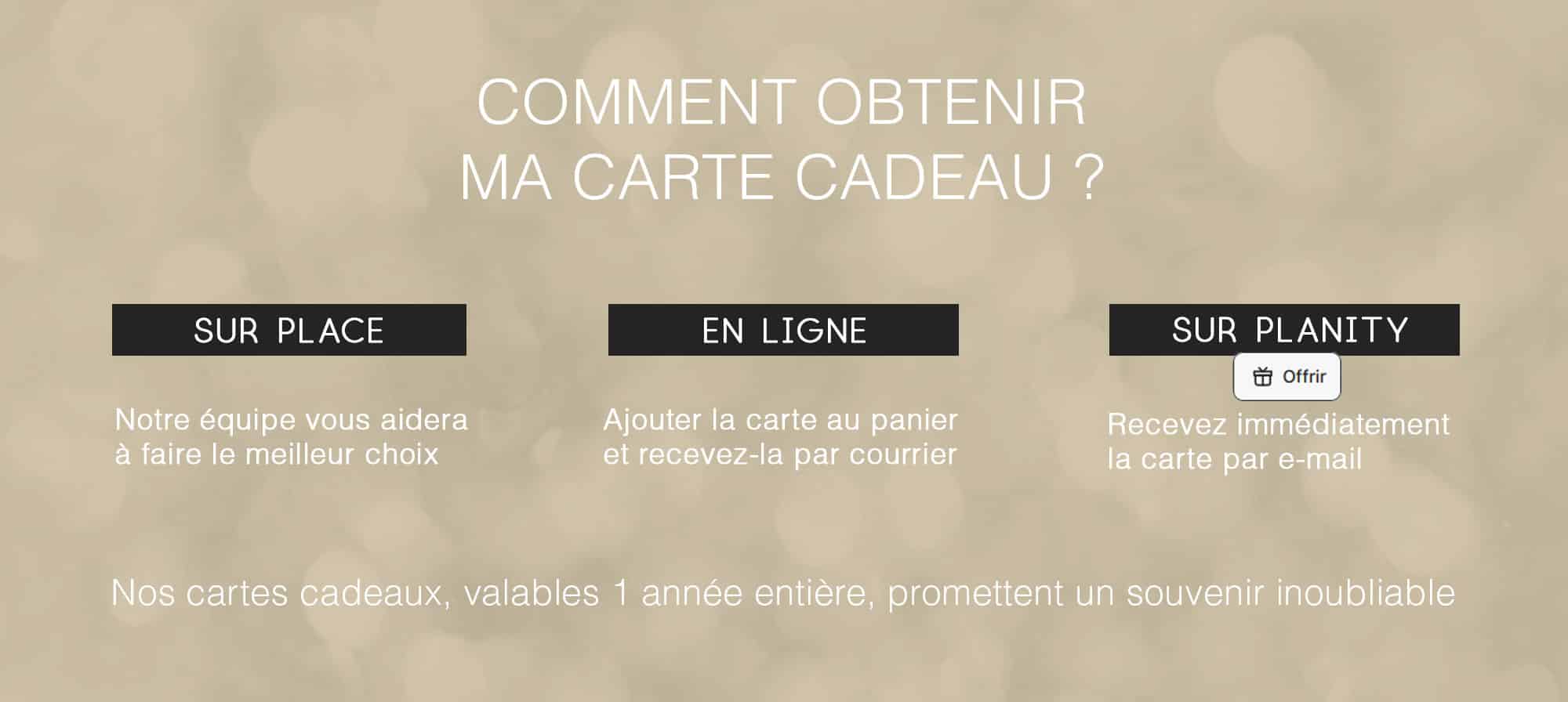 Commander une carte cadeau MySpa Nancy
